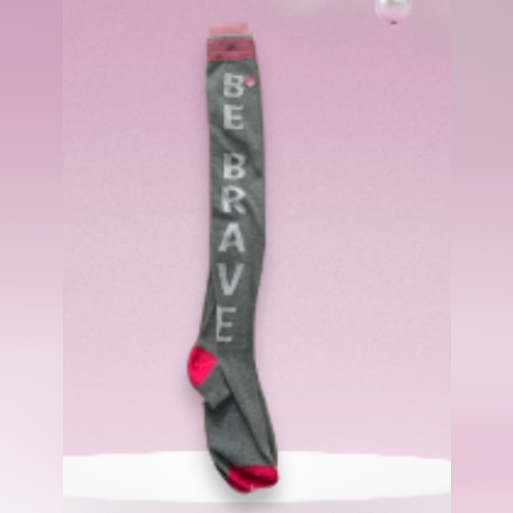 Over the Knee high breast cancer socks